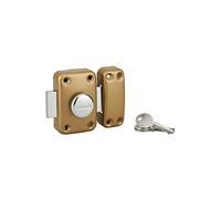 THIRARD Verrou à Bouton et Cylindre Acier Cylindre 40 mm Verni | verrou à bouton et cylindre, cylindre 40 mm, acier, finition verni, 3 clés, porte d'entrée, fabrication française, doré