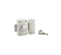 THIRARD Verrou à Bouton et Cylindre Acier Cylindre 40 mm Verni | verrou à bouton et cylindre, cylindre 40 mm, acier, finition verni, 3 clés, porte d'entrée, fabrication française, noir