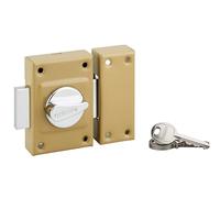 Lot de 30 verrous à bouton Etendard pour porte d'entrée, cylindre 40mm, acier, 3 clés/verrou, époxy beige - THIRARD
