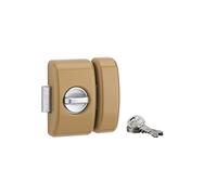 Thirard Verrou universel à bouton – Cylindre 45 mm – Acier – 3 clés – époxy bronze