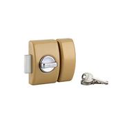THIRARD Verrou à Bouton et Cylindre Acier Cylindre 50 mm Verni | verrou à bouton et cylindre, cylindre 50 mm, acier, finition verni, 3 clés, porte d'entrée, bronze