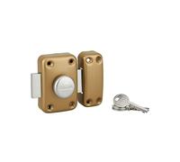 THIRARD Verrou à Bouton et Cylindre Acier Cylindre 50 mm Verni | verrou à bouton et cylindre, cylindre 50 mm, acier, finition verni, 3 clés, porte d'entrée, fabrication française, doré