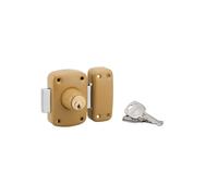 THIRARD Verrou à Double Entrée Acier Cylindre 40 mm Verni CORVETTE | verrou double entrée, cylindre 40 mm, acier, finition verni, 3 clés, porte d'entrée vitrée, bronze