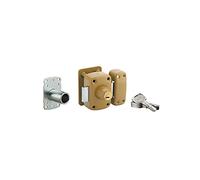 Verrou double entrée Transit 2 A2P* pour porte d'entrée, cylindre 40mm, acier, 4 clés, époxy bronze - THIRARD