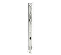 THIRARD - Verrou à Onglet pour Fenêtre - Pêne Rond Coulissant - Acier Zingué - Hauteur 200 mm - Sécurité Porte et Fenêtre - Platine en Acier Cambré - Gris