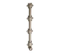 THIRARD - Verrou à Plaquer pour Fenêtre - Coulisse 300 mm - Nickel Satiné - Corps Alliage - Pêne ½ Rond - Sécurité Domestique - Portes et Fenêtres Intérieures ou Doubles Portes - Gris