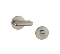 THIRARD - Verrou à Voyant pour WC - Nickelé Satin - Coffre Alliage Moulé - Installation Facile - Adaptable sur Toutes les Portes - Verrouillage Efficace - Ø 50 mm - Gris