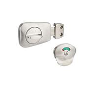 Verrou à voyant pour WC, pour porte de 40mm, inox brossé - THIRARD