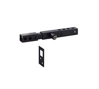 Verrou coulissant cadenassable pour portail, acier, noir - THIRARD