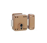Thirard - Verrou de porte d'entrée boitier rafale cylindre profilé époxy bronze