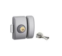 Thirard - Verrou de porte d'entrée vitrée universel 6 goup. 45 mm argent
