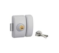 Thirard - Verrou de porte d'entrée vitrée universel 6 goup.45 mm blanc