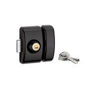 Thirard - Verrou de porte d'entrée vitrée universel 6 goup. 45 mm noir