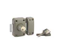 Thirard Verrou haute sûreté à bouton - cylindre 45 mm 8 goupilles 4 clés époxy beige