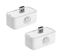 THIRDREALITY Lot de 2 Capteurs de Mouvement USB pour Echo Flex, Configuration, Création de Routine, Sensibilité Réglable, Aucune Batterie Requise…