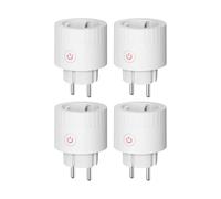 THIRDREALITY Lot de 4 prises intelligentes E3 avec surveillance de l'énergie, répéteur Zigbee, télécommande, minuterie et fonction de planification, hub ZigBee requis, compatible avec Home Assistant