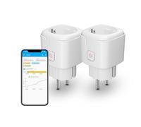 THIRDREALITY Prise Intelligente Zigbee avec Consommation Énergétique 2 Pièce(Type F), 16A, Répéteur Zigbee, Hub ZigBee Requis, Fonctionne avec Home Assistant, Homey, Compatible avec SmartThings, Alexa