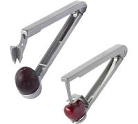 Thiru Premium Set économique dénoyauteur de cerises et de prunes - Lames robustes en acier inoxydable - Fabriqué en Allemagne - E-Book avec 25 recettes inclus