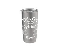 This Dad Has The Best Girlfriend Ever Family Liens Fun Gobelet isotherme en acier inoxydable double paroi