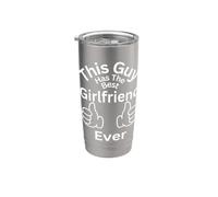 This Guy Has The Best Girlfriend Ever Family Liens Fun Gobelet isotherme en acier inoxydable double paroi