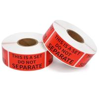 THIS IS A SET DO NOT SEPARATE Lot de 1000 étiquettes d'avertissement 50 x 25 mm - 2 rouleaux de 500 autocollants orange fluo haute visibilité pour logistique et FBA