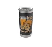 This Mama Needs Loves Delicious Pastries Coffee & Beignets Gobelet isotherme en acier inoxydable double paroi