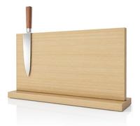 THMINS Porte-couteaux magnétique extra large, bloc magnétique double face, présentoir multifonctionnel universel pour plan de travail de cuisine