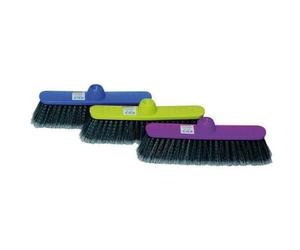 THOMAS - Balai droit fleuré pvc ondulé coloris aléatoires s63