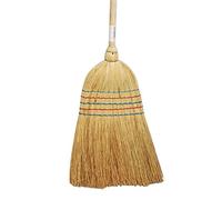 Thomas' Balai Paille de Sorgho Extérieur 5 Fils Manche Bois