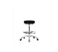 Thomas VHBSO-CR-CF-CC-c8582 Tabouret haut avec base chromée, anneau de pied chromé, roulette chromée