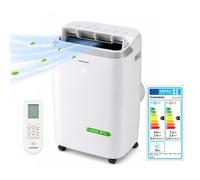 Thomson - Climatiseur Mobile électronique Réversible 14000 Btu - Ecran Led - 3 Vitesses - Programmation - 65db - Télécommande