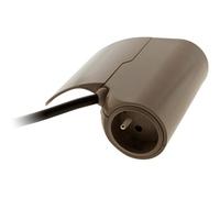 Thomson - Multiprise canapé 1 prise 2P+T 16A + 2 USB - Marron