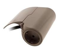 Thomson - Multiprise Schuko + 2 USB A - Marron