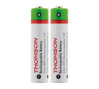 Thomson - Pack de 2 piles rechargeables HR03 AAA 900 mAh Blanc G