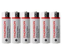 Pack de 6 piles alcalines LR06 AA 1,5V - Thomson