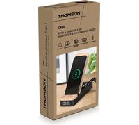 Thomson Réveil et chargeur 3 en 1 C850I noir marron TH389753