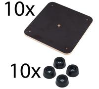 Thon Thon Wooden Floor Plates 10 Pieces