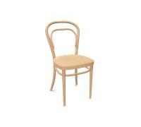 Thonet Chaise 214/214 M - cannage en plastique - Éclairci, décapé