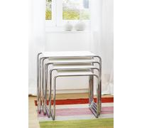 Thonet Table d'appoint B 9 - Verni blanc - a (45 x 45 x 39 cm)