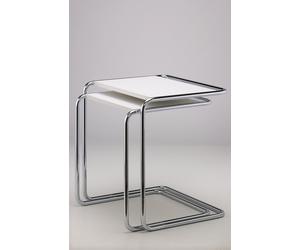Thonet Table d'appoint B 97 - Verni blanc - grand 34,5 x 49,5 cm