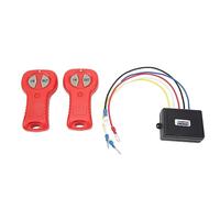 Thonlai Kit de Télécommande de Treuil sans Fil 12V 24V, Réponse Rapide pour | Boîtier ABS, Fréquence 434 MHz, Portée à Distance de 50 Pieds, Comprend 2 Télécommandes et un Récepteur, pour Véhicules