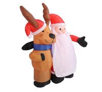 Thonlai Père Noël et Renne Gonflables de Noël, Décoration de Cour (Prise