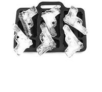 Thonlai Plateau de Moule D'arme de Poing de Glace, Moule de Gelée de | Matériau en Silicone Souple et Flexible, Moule à Gelée de Cuisson Réutilisable, Forme de Pistolet Créative pour une