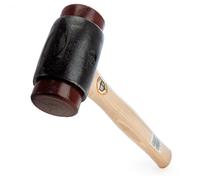 Marteau THOR avec inserts en peau brute, rond (Ø) 70 mm, 3.150 g, avec manche en bois