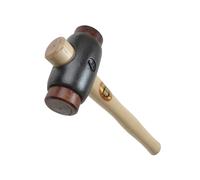 Marteau THOR avec inserts en peau brute, rond (Ø) 50 mm, 2.000 g, avec manche en bois