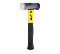 THOREX marteau avec inserts en nylon, rond (Ø) 63 mm, 2.250 g, avec manche en bois