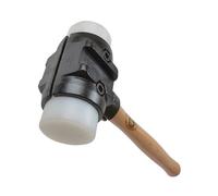Marteau THOR avec inserts super plastique, démontable, rond (Ø) 70 mm, 3.625 g, avec manche en bois