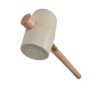 THOR Marteau en caoutchouc blanc, rond Ø x l 90 x 139 mm, 1.125 g, avec manche en bois