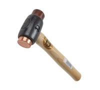 Thor Marteau 210, inserts cuivre et cuir brut, rond 32 mm, 725 g, manche en bois, Taille 1