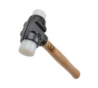 THOR marteau avec inserts super plastique, démontable, rond (Ø) 38 mm, 960 g, avec manche bois